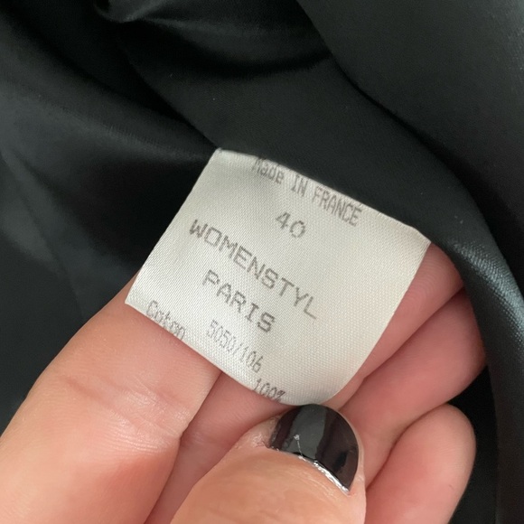 Vintage French Velvet and Gold Women’s Blazer size 40 by Jeannette Miner Paris - Picture 4 of 16